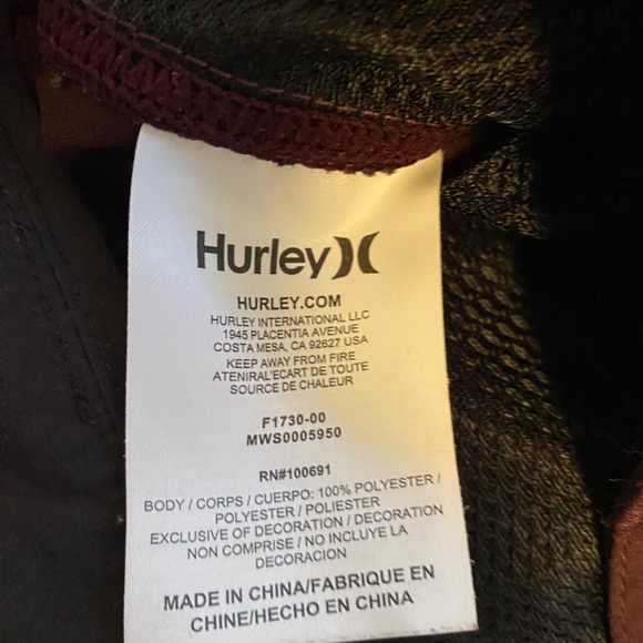 Hurley Mens Plum Shorts 34 - Picture 4 of 4